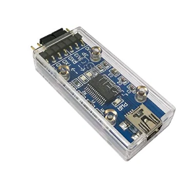 Immagine di DSD TECH SH U09F Supporto adattatore da USB a TTL 3V3 e 5V0 con circuito integrato originale FTDI FT232RL