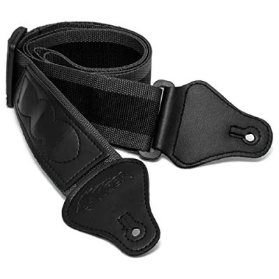 Immagine di TIGER STP2 GY Tracolla per chitarra in nylon chitarre acustiche, classiche, elettriche e bassi Grigio