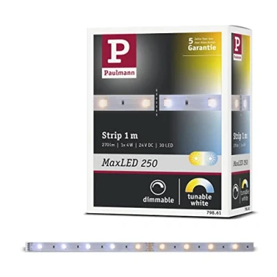 Immagine di Paulmann 79861 Striscia LED con spina 1 m Bianco caldo