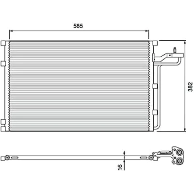 Immagine di VALEO 814416 Condensatore senza essiccatore Alluminio 378 R 134a VOLVO: V50, C30, C70 2 Cabriolet