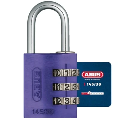 Immagine di ABUS 466199 145/30_LILA Candado aluminio combinacion 30 mm 3 dígitos lila