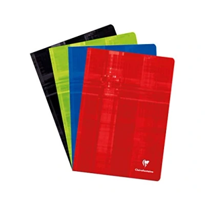 Immagine di Clairefontaine 3120C un quaderno a punto metallico A4 21x29,7 cm 80 pagine bianche Papier 90g copertina carta laminata Colore casuale
