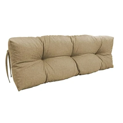 Immagine di chilly pilley Cuscino Trapuntato Per Mobili In Pallet Riempito Con Fiocchi Di Schiuma Divano Schienale Sedile Laterale Set (Cuscino 120 X 60 Beige)