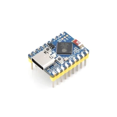 Immagine di ESP32 S3 Mini Development Board with Pre soldered Header Based On S3FH4R2 Dual Core Processor,with 2.4GHz Wi Fi And Bluetooth 5 Support,240MHz Running Frequency, Support C/C++, MicroPython