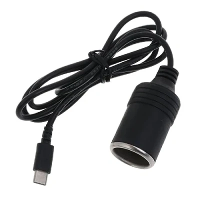 Immagine di Adattatore USB per accendisigari, da C maschio a presa accendisigari auto 12 V, cavo convertitore femmina 1 m/2 m/3 m