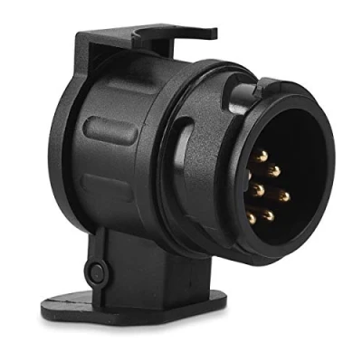 Immagine di Navaris Adattatore Gancio Traino da 13 a 7 Pin Adapter rimorchio 12V Presa per rimorchi Poli Convertitore Auto Camion Camper