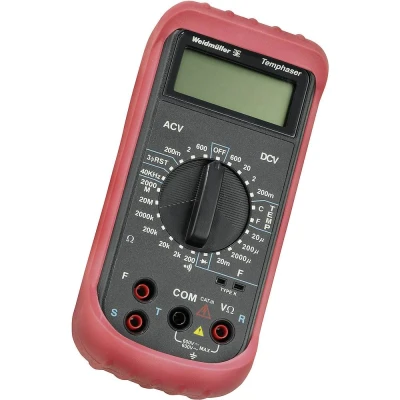 Immagine di Weidmüller TEMPHASER Multimetro portatile digitale CAT III 600 V Display (Counts): 2000