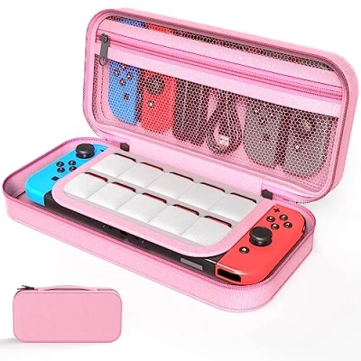 Immagine di Custodia di trasporto compatibile con Nintendo Switch / OLED, morbida da viaggio portatile per Accessori e Console