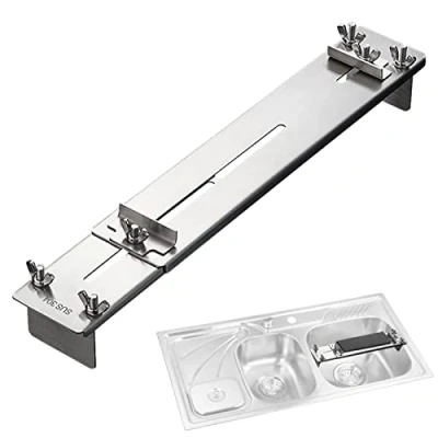 Immagine di JINGAN Ponte Lavandino Supporto per Pietra affilare,Supporto Regolabile Pietre affilatrici lavelli da 11,22&quot; 16,53&quot;, Funziona con d&#039;Acqua, ad Olio e diamantate