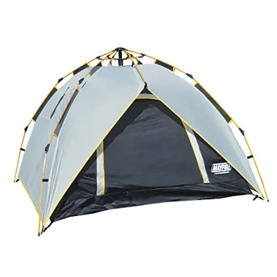 Immagine di Maypole Mp9548 Tenda Automatica a 2 posti Letto, Unisex, Due Toni Grigio, Giallo, Compatto