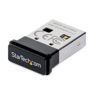 Immagine di StarTech.com Adattatore BLUETOOTH 5.0 USB, Mini Ricevitore BT USB per Tastiere/Mouse/Cuffie, Chiavetta/Dongle PC/Notebook Windows/Linux (USBA V5 C2)