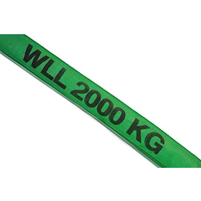 Immagine di Dolezych Cinghia Ad Anello a Rivestimento Doppio Portata da 2000 Kg, Lunghezza Utile 1 M, Verde