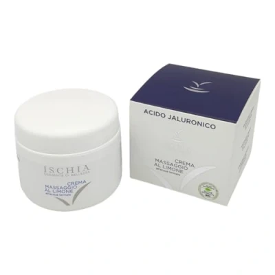 Immagine di ISB Crema Massaggio al Limone 250 ml con Acido Ialuronico Biotech a basa di Acqua Termale dell&#039;isola d&#039;Ischia