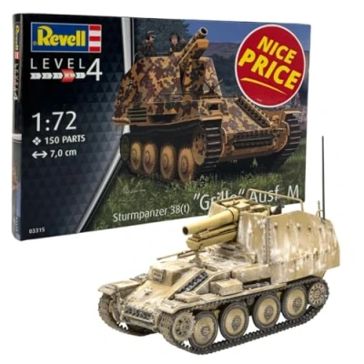 Immagine di Revell 03315 Sturmpanzer 38 (t) Griglia Ausf M scala 1:72 Kit modello in plastica non costruita/non verniciata