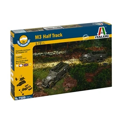 Immagine di Italeri 7509 M 3 Half Track Fast Assembly (2 Pcs) Model Kit Scala 1:72