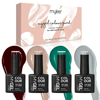 Immagine di MYGEL by Mylee Set Autunno Inverno Smalto per unghie gel semi permanente 4x10ml Pedicure manicure Nail Art UV/LED uso professionale e domestico Lunga durata facile da applicare