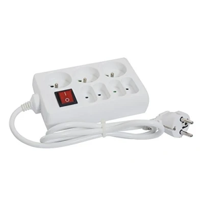 Immagine di Gefotech 8235 Multipresa mista a 3 uscite 16A+T + 4 6A con interruttore e cavo da 1 m