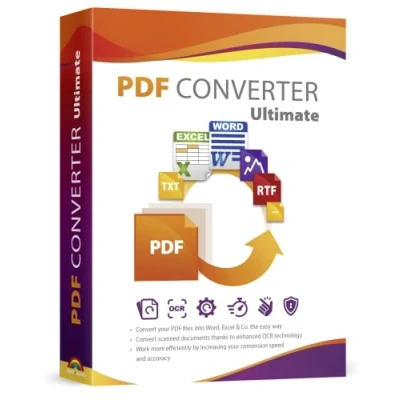 Immagine di PDF converter Ultimate Convert files into Word, Excel, PowerPoint and others software with OCR recognition compatible Windows 11 / 10 8.1 8 7