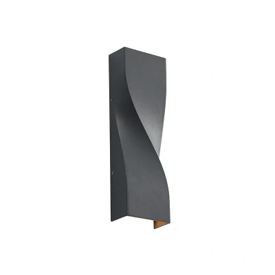 Immagine di Lucande applique LED da esterni &#039;Tibelya&#039; (Moderno) colore Nero, in Alluminio (1 luce, lampadina inclusa) applique, lampada esterni, outdoor per