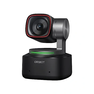 Immagine di OBSBOT Tiny 2 Webcam PTZ 4K con Tracciamento AI, Controllo Vocale, Gestuale, Auto Focus, USB 3.0, Modalità Multiple, per PC, Conferenze, Streaming, Videochiamate, Zoom