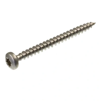 Immagine di SECCARO viti per truciolato a testa semicircolare 4 x 45 mm, in acciaio inox V2A VA A2, legno con filettatura completa, TX/esagono incassato, 150 pezzi