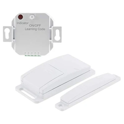 Immagine di ChiliTec Set di controllo dell&#039;aria scarico radio con interruttore a contatto magnetico Pilota Casa per finestre e porte, universale, fino 2300 Watt, ventilazione, lampade colore