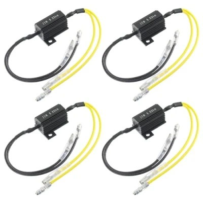 Immagine di EPLZON 12V 25W 6.8 Ohm moto LED Indicatore di direzione resistore Adattatore per resistenza carico Flash Fix Error (confezione da 4 pezzi)