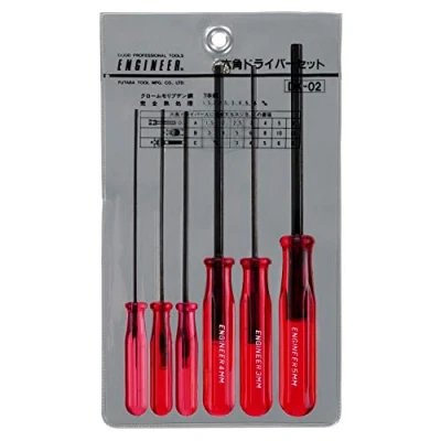 Immagine di Allen Engineer dk 02, Set Di brugole, piccole dimensioni: 1,5 mm, 2 2,5 3 4 5 Importate dal Giappone