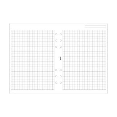 Immagine di Filofax Fogli per appunti A5, a quadretti, colore: bianco
