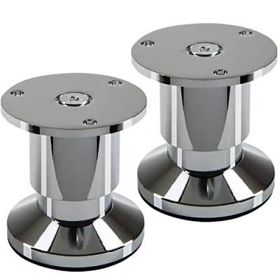 Immagine di SOTECH 2 pezzi piedini per mobili TERRA altezza 50 mm cromo lucido regolabili in fino a max. 15 mm, caricabili 250 kg