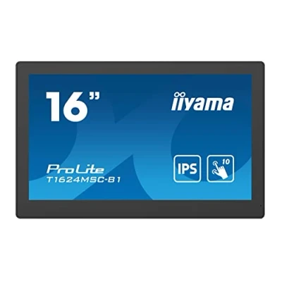 Immagine di Iiyama ProLite T1624MSC B1 Monitor touch screen ERP: E (A G) 39.6 cm (15.6 pollici) 1920 x 1080 Pixel 16:9 25 ms HDMI ™ IPS LCD
