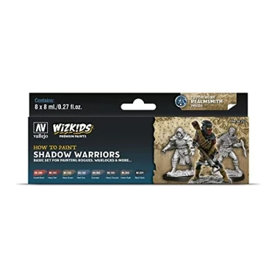 Immagine di Acrylicos Vallejo WizKids Shadow Warriors 080253 Set di colori 8 x ml, ml (confezione da 8)