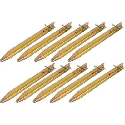 Immagine di Moritz picchetti a T in acciaio con profilo T, da campeggio, 30 40 o 50 cm (10 pezzi, cm)