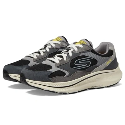 Immagine di Skechers Sport GO Consistent Retro Sneakers basse Dunkelgrau schwarz, Uomo, Taglia: 45.5, schwarz Pelle