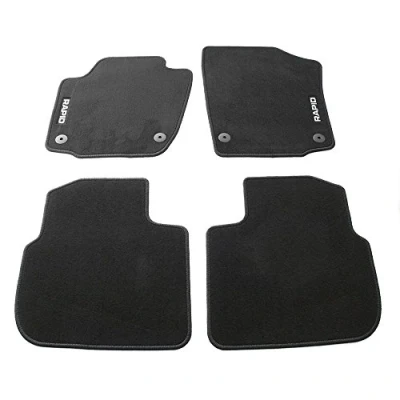 Immagine di Skoda 5JB061404E Tappetini in Tessuto con Scritta Rapid