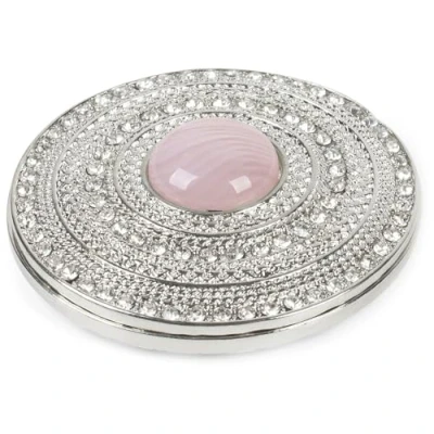 Immagine di styleBREAKER Spilla con calamita da Donna Rotonda Una Grande Perla e Strass, per Sciarpa, Foulard o Poncho, Ciondolo 05050082, Colore:Argento Grigio