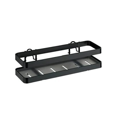 Immagine di WENKO Scaffale per Le spezie Gala, portaspezie ed Utensili da Cucina, Custodia a Portata di Mano e ordinata, in Metallo Piatto qualità Verniciato Polvere Nero, 22 x 5,5 7 cm