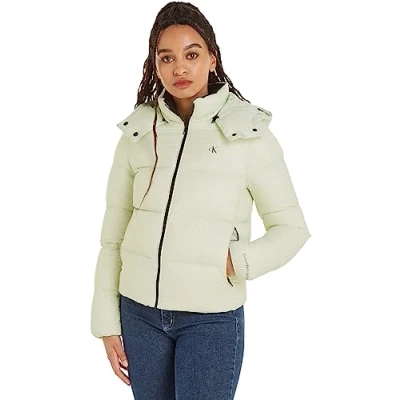 Immagine di Calvin Klein Jeans Mw Down Archetype Short Puffer, Piumini Donna, Verde (Canary Green), L