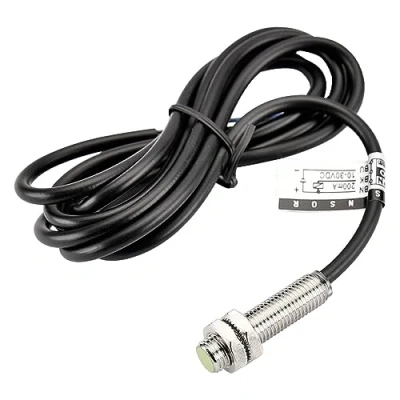 Immagine di Heschen, sensore di prossimità induttivo PR08 1.5DN, tipo cilindrico DC 12 24 V, 3 fili, NPN NO (normalmente aperto) CE