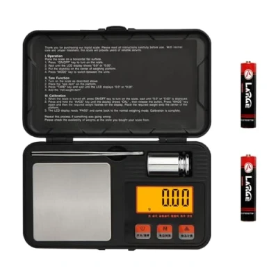 Immagine di Bilancia di Precisione 50g/0.001g, Mini Balanza Cocina Digital, Portatile Bilancino 0.001g, Digital Pro Pocket, con Display LCD, Funzione Tara per Cucina Cucinare Caffè Farmaci