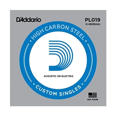 Immagine di D&#039;Addario Corda singola PL019 in acciaio per chitarra.019