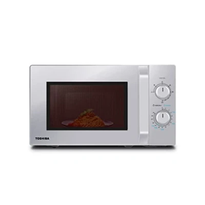 Immagine di Toshiba MW2 MG20PF(SL) forno a microonde con grill croccante e funzione di cottura combinata, 5 livelli potenza, potenza 1000 W, argento