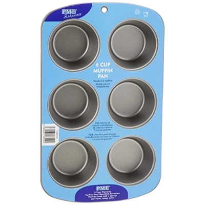 Immagine di PME CSB108 Teglia Antiaderente, Carbonio, Grigio, 6 Muffin