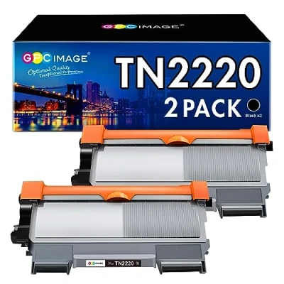 Immagine di GPC Image Compatibili Cartucce di Toner Sostituzione per Brother TN2220 TN2010 MFC 7360N 7460DN DCP 7055 7055W 7065DN HL 2240 2130 2132 2135W 2250DN (Nero, 2 Pack)