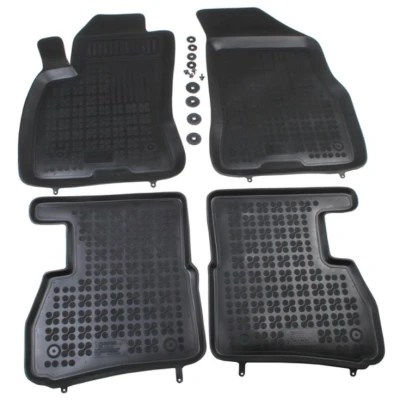 Immagine di REZAW PLAST 201512 Set tappetino Gomma anteriore e posteriore nero FIAT: Doblo II Van / Station Wagon, Wagon
