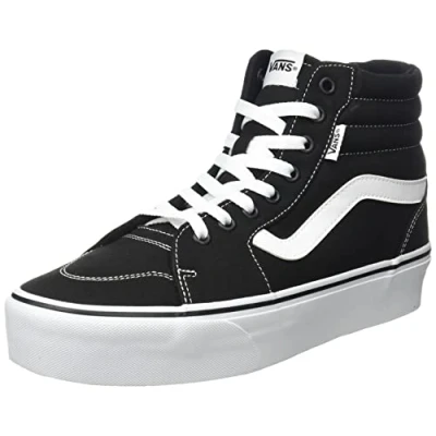 Immagine di Vans Filmore Hi Platform, Sneaker, Donna, Canvas Black/White, 41 EU