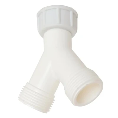 Immagine di SOMATHERM FOR YOU Derivazione 2 canali dado girevole M20 20/27 / 27 Fitting Plast Y per alimentare due apparecchi quale una macchina lavabiancheria o lavastoviglie
