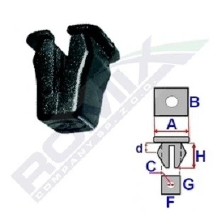 Immagine di ROMIX C10104 Clip FIAT: Tempra S.W., Panda II Hatchback, III Hatchback