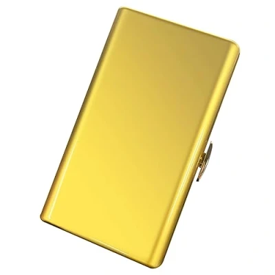 Immagine di Custodia per sigarette donne e uomini Scatola leggera portatile contiene 12 20 100&#039;s Design elegante, bello generoso (12pcs 100&#039;s, Perla Gold)