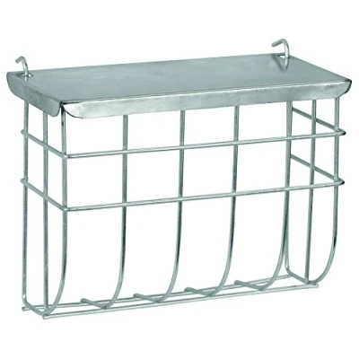 Immagine di Kerbl Fienile in metallo con coperchio, 25 x 17 cm